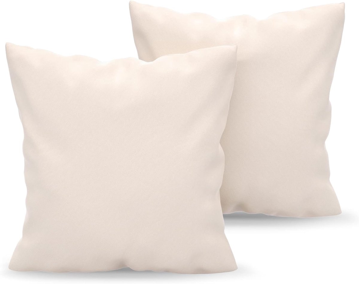 SnelShoppen - Kussensloop 60x60 Beige Microvezel Hypoallergeen - 100% Polyester Kussenslopen voor Comfortabel Slapen en Ontspanning