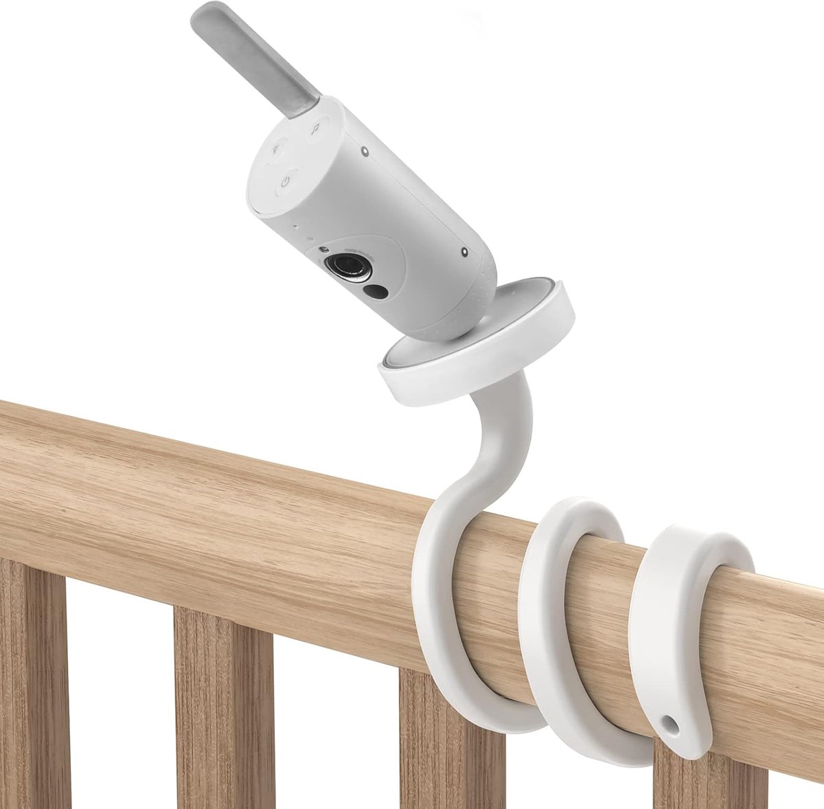 SnelShoppen - Flexibele Wiegbeugel voor Babyfoon, Universele Montage, Geen Boren Nodig, Compatibel met Videophone, Ideaal voor Wieg en Kinderkamer