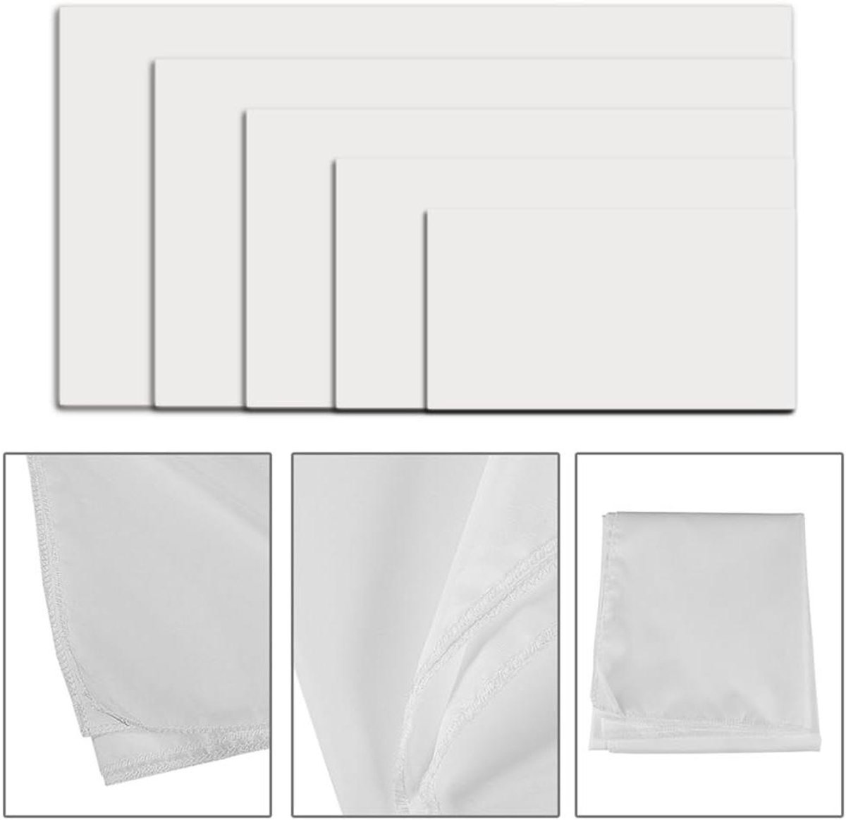 Projectiescherm - Beamerdoek Draagbaar - Home Cinema - Niet-reflecterend Oppervlak - 120 inch - Wit