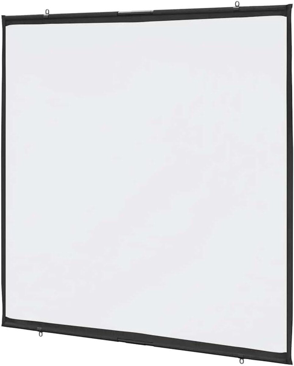 Projectiescherm Wandhangend - Projectorscherm Handmatig - Film Avond Thuis - Verbeterde Kijkervaring - 72 Inch 1:1 - Wit