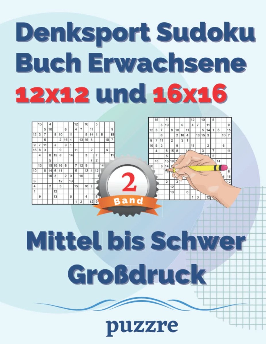 SnelShoppen - Sudoku Boek voor Volwassenen 12x12 en 16x16, Midden tot Moeilijk, Grootdruk, Logica Puzzels, 120 Pagina's, Perfect voor Vrije Tijd en On