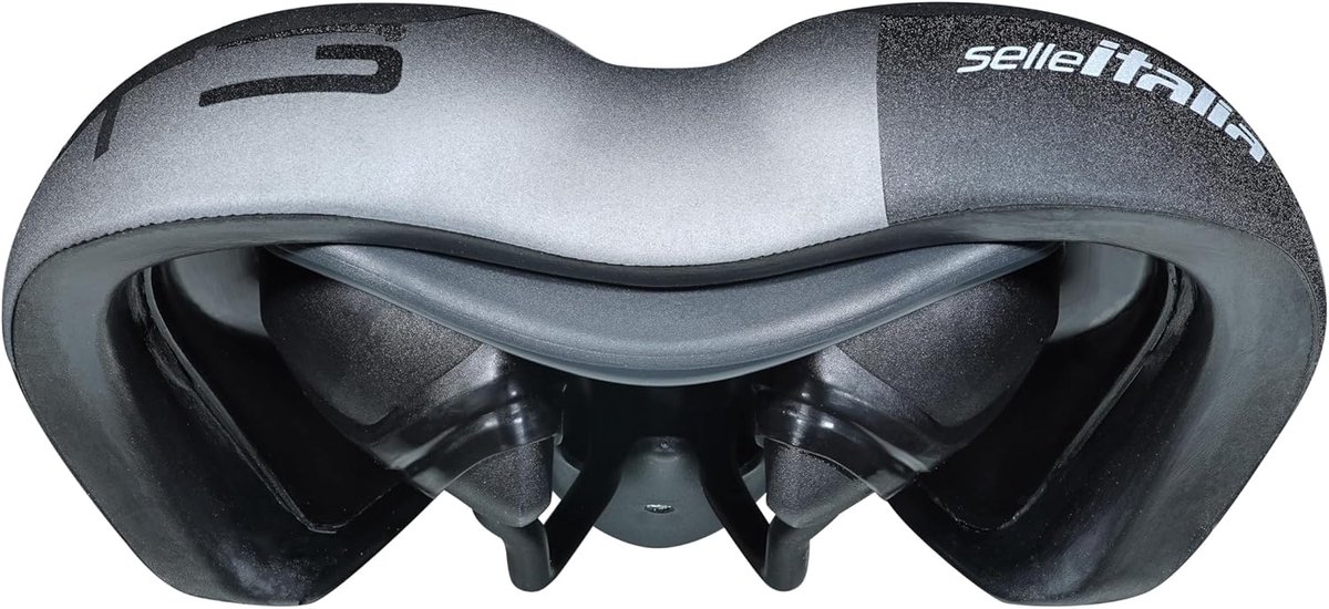 SnelShoppen - T3 Fietszadel 210x267mm Gel Flow Zwart - Ergonomisch, Lichtgewicht 480g, Comfortabel Voor Fietsen, Stadsfiets, Racefiets, MTB