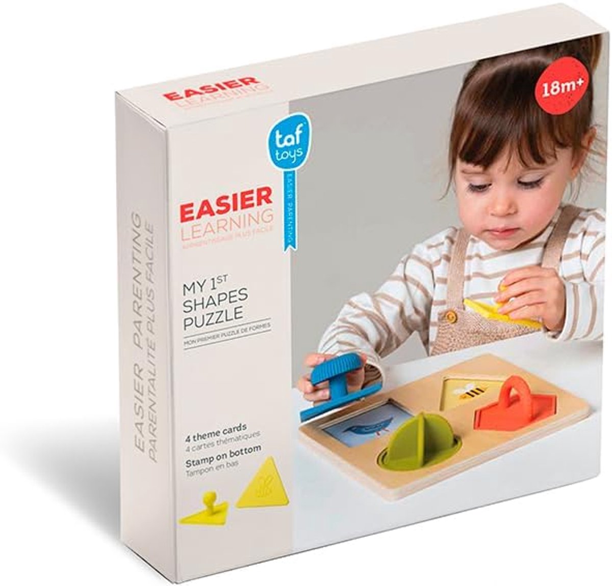 SnelShoppen - Shape Puzzle voor Baby's - Motoriek Speelgoed - Montessori Vormen Puzzel met Handvatten - Ontwikkeling Fijne Motoriek en Hand-Oog Coördi
