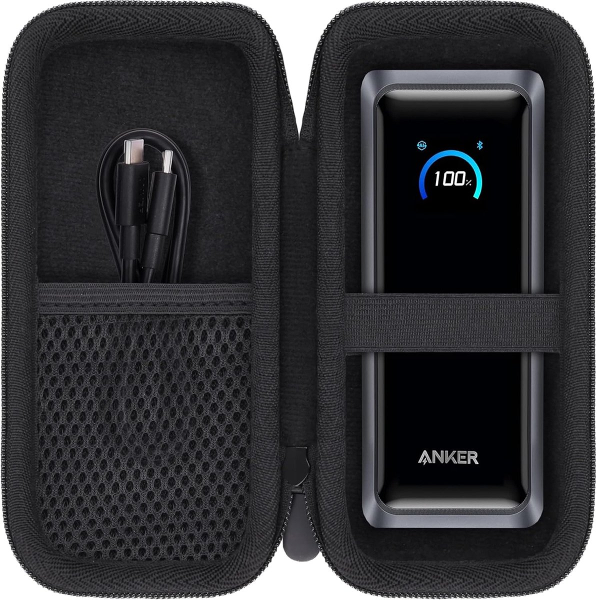 SnelShoppen - Premium Opbergtas voor 26.250mAh Power Bank - Beschermende Reiscover voor Power Bank - Duurzaam en Lichtgewicht - Ideaal voor Camping, R