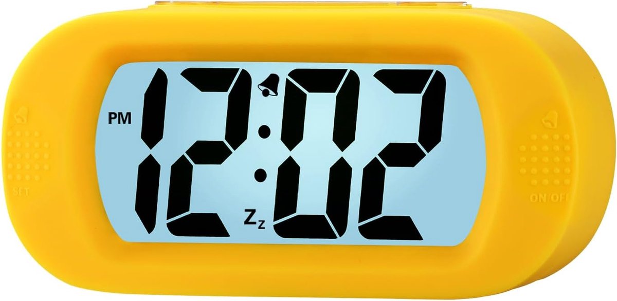 SnelShoppen - Digitale Alarmklok Reiswekker met Slaaptimer en Nachtlampje, Eenvoudig Instelbare Alarmklok voor Kinderen, Opgelopen Geluid - Batterij A