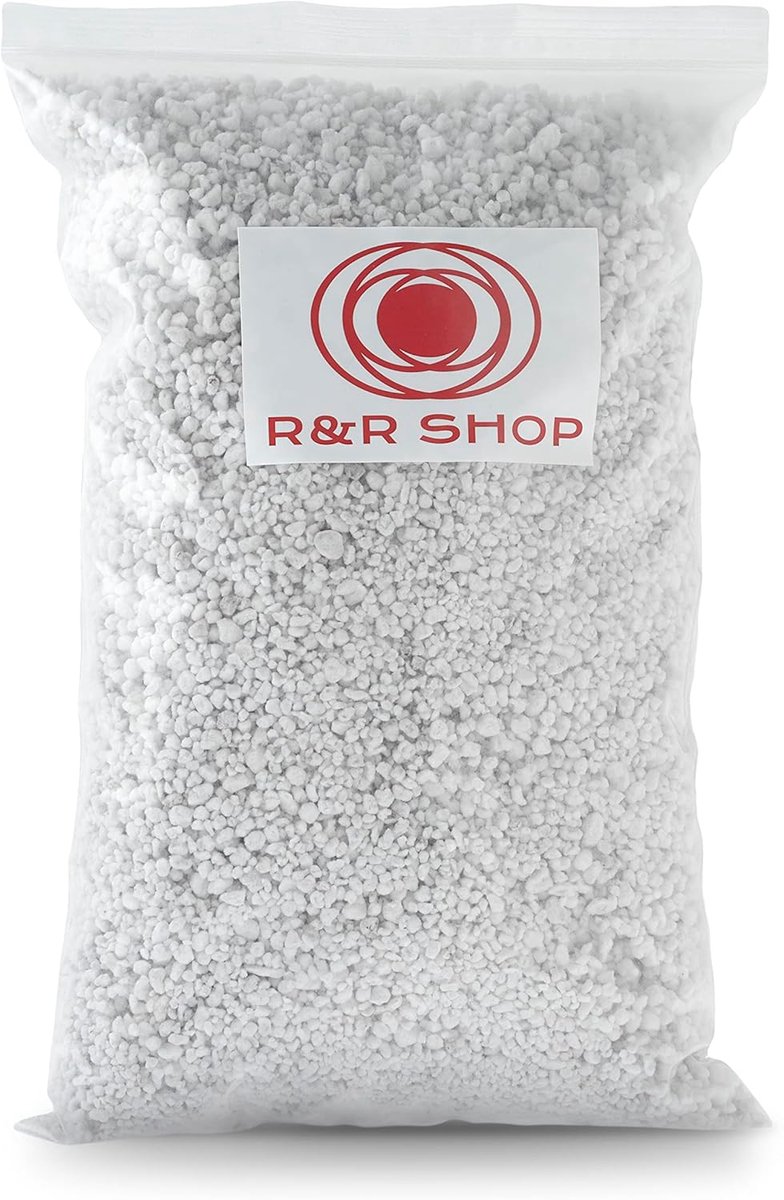SnelShoppen - Medium Expanded Perlite 2L - Ideaal voor Tuinieren, Kiemen, Beluchting, Verbeteren van Plantengroei, Neutraal pH, 300-400ml Waterretenti