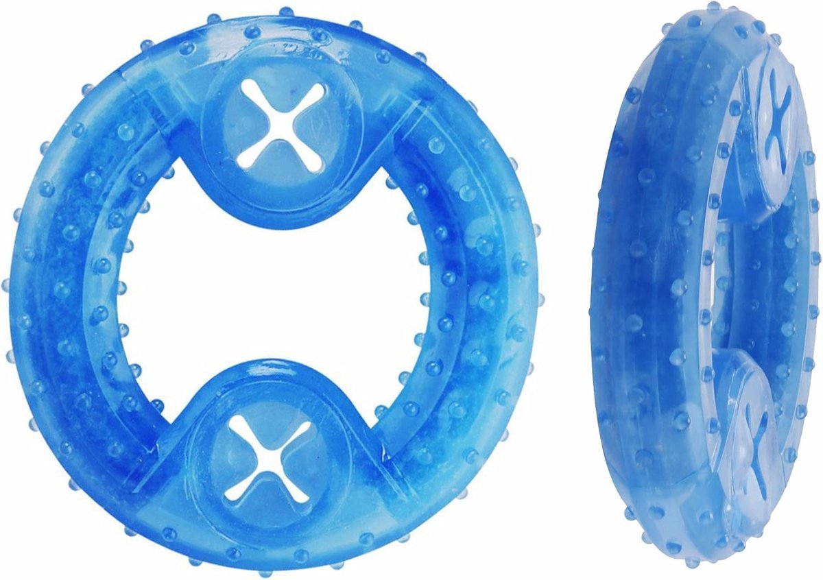 SnelShoppen - Dog Chew Toy - Koel Kauwbeen voor Teething Relief - Blauw - Versterkt de Tanden en Tandvlees - Ideaal voor Speelse Honden - Duurzaam en