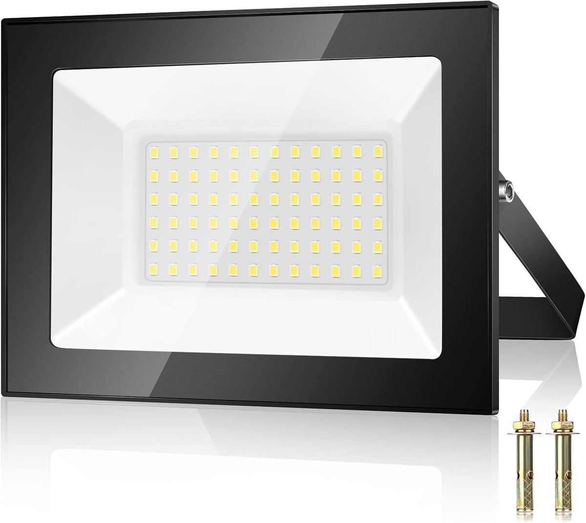 SnelShoppen - 50W LED Outdoor Projector Spotlicht - Hoogwaardige Aluminium Behuizing - Perfect voor Tuin, Camping, Feest en Buitenverlichting - Energi
