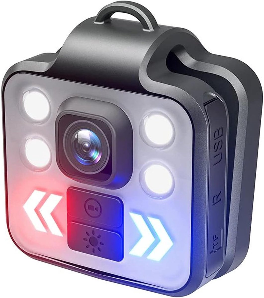 SnelShoppen - Body Camera 1080P met Audio en Video Opname, Draagbare Mini Outdoor Sport Beveiliging, Draadloze Video Recorder voor Kinderen, Huisdiere