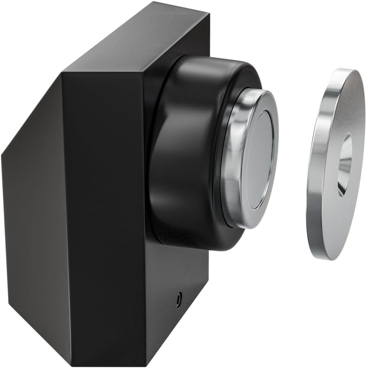 Deurstopper Magneet - Vloerhouder - Deur Open Houden - Roestvrij Staal - 36x38x41 mm - Zwart