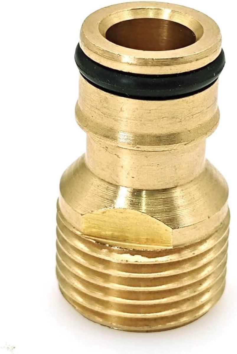SnelShoppen - Tuinslang Koppeling 1/2 Inch, Messing Waterkraan Aansluiting, Slangadapter voor Gardena Systeem, Duurzaam en Stabiel voor Tuin Gebruik