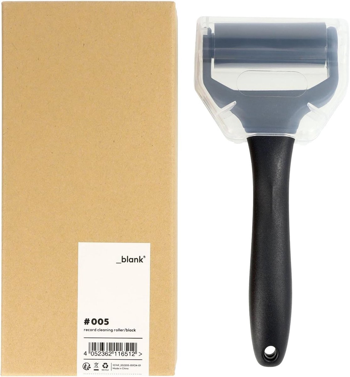 SnelShoppen - Vinyl Platen Reinigingsroller | Antistatisch | Zwart Silicone | Voor Regelmatig Onderhoud van Platen | Inclusief Beschermkap