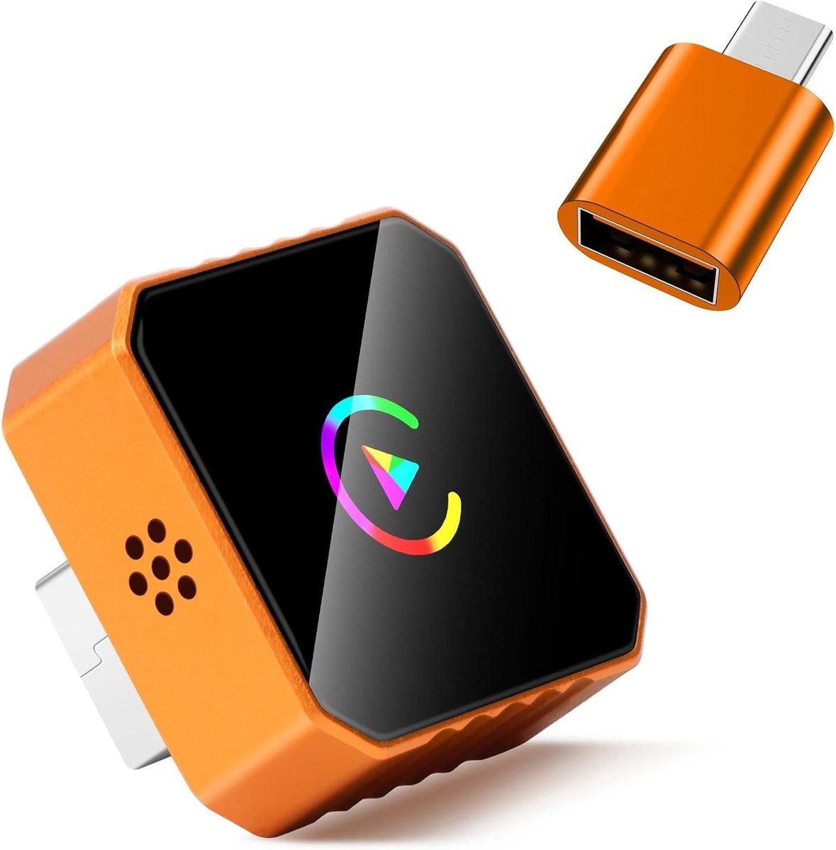 SnelShoppen - Wireless Carplay Adapter UK, Bluetooth 5.3 Carplay Draadloze Adapter voor iPhone iOS 10+ & Android Auto, Mini Stabiele Car Play Adapter,