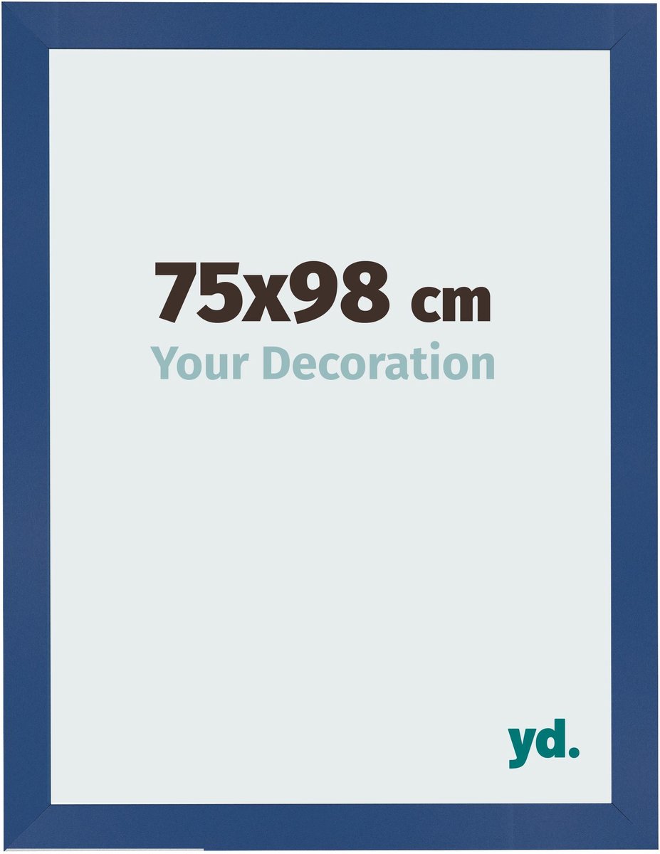 Your Decoration - Fotolijst 75x98 cm - MDF - Donkerblauw - Bologna