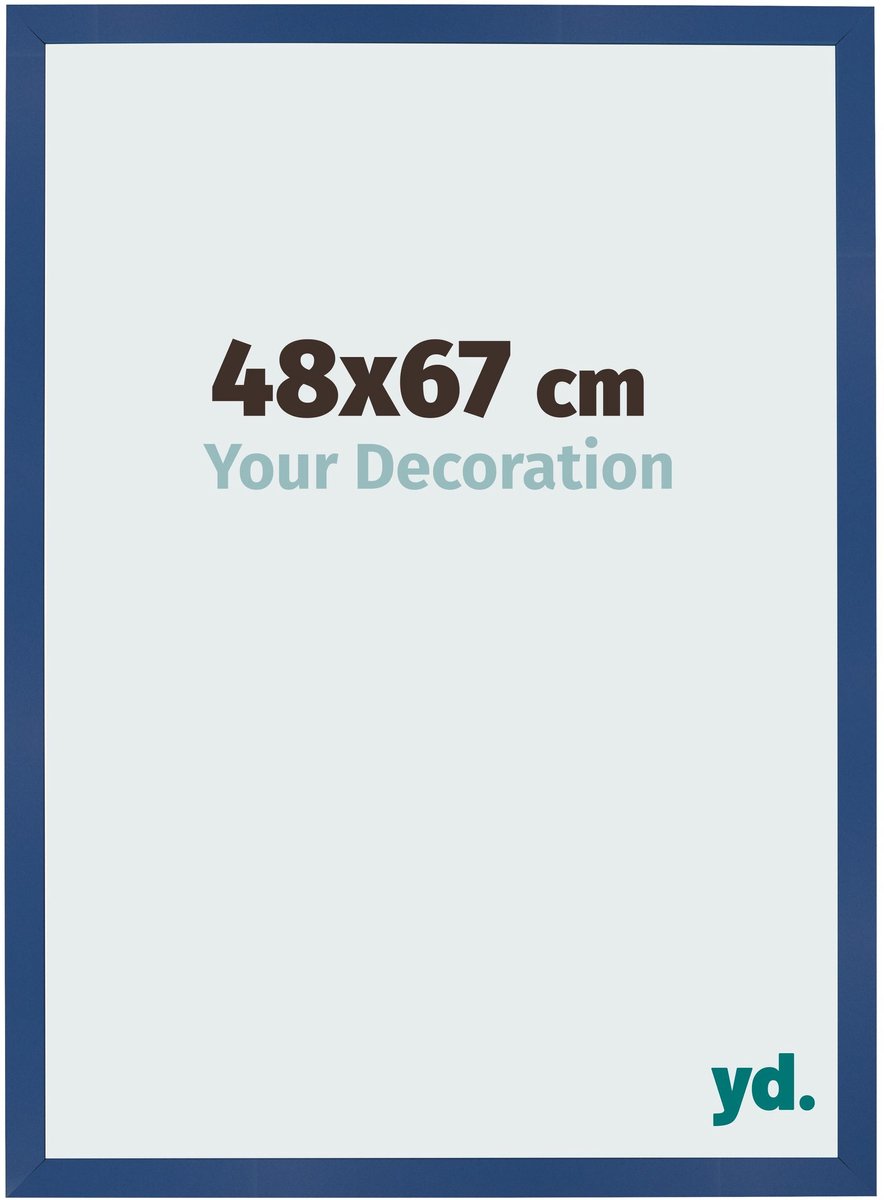 Your Decoration - Fotolijst 48x67 cm - MDF - Donkerblauw - Bologna