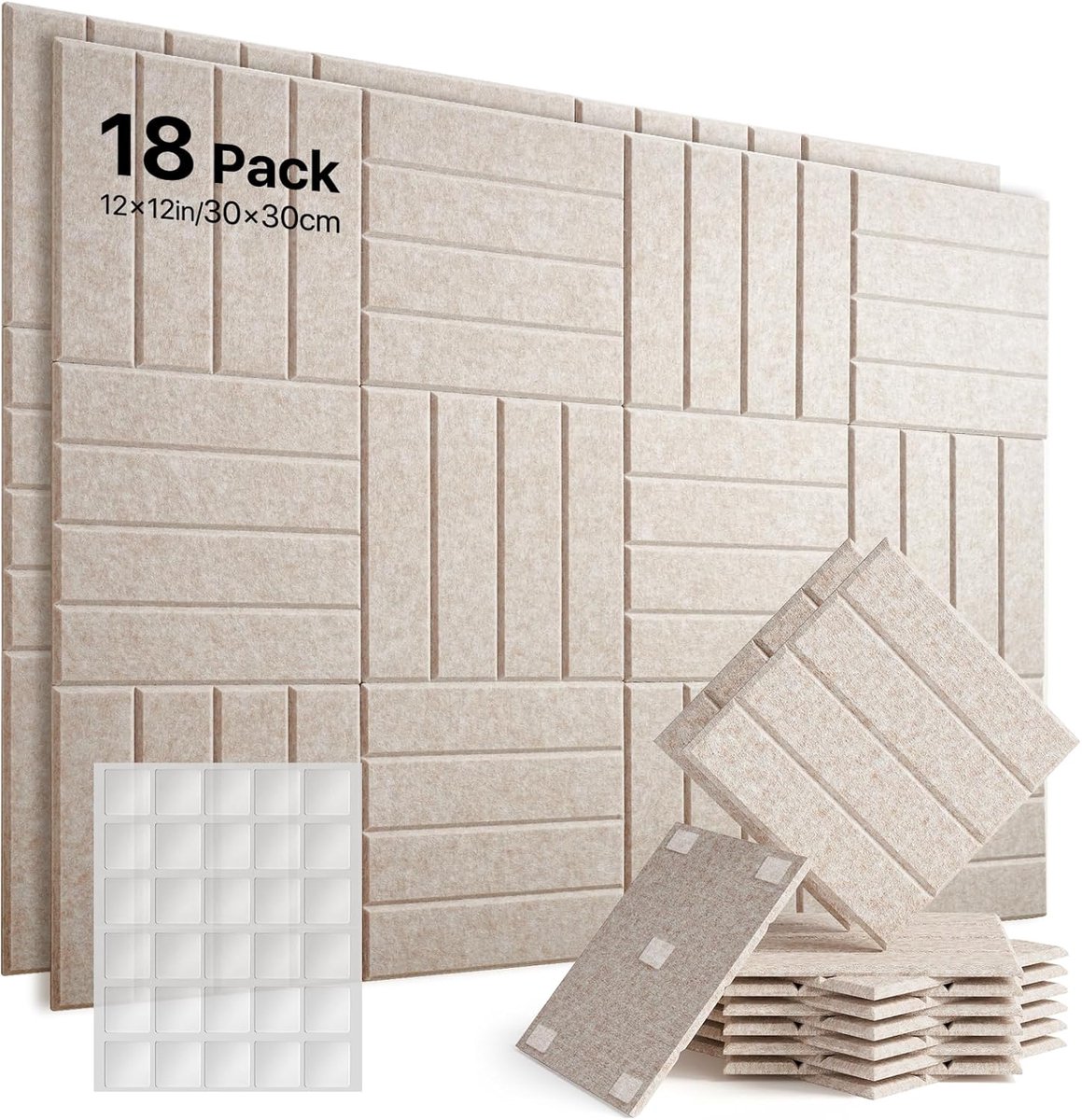 SnelShoppen - Large Felt Pin Board 180 x 90 cm, 18-delige Memo Board Set met 90 Dubbelzijdige Plakpads, Decoratieve Wanddecoratie voor Thuis, School,