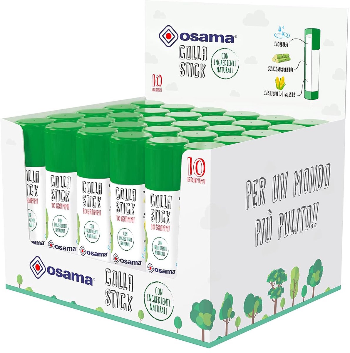 SnelShoppen - 30 Stuks Extra Sterke Lijmstiften 10g - Kindvriendelijk, Natuurlijk, Ideaal voor School, Kantoor, Creatief Gebruik