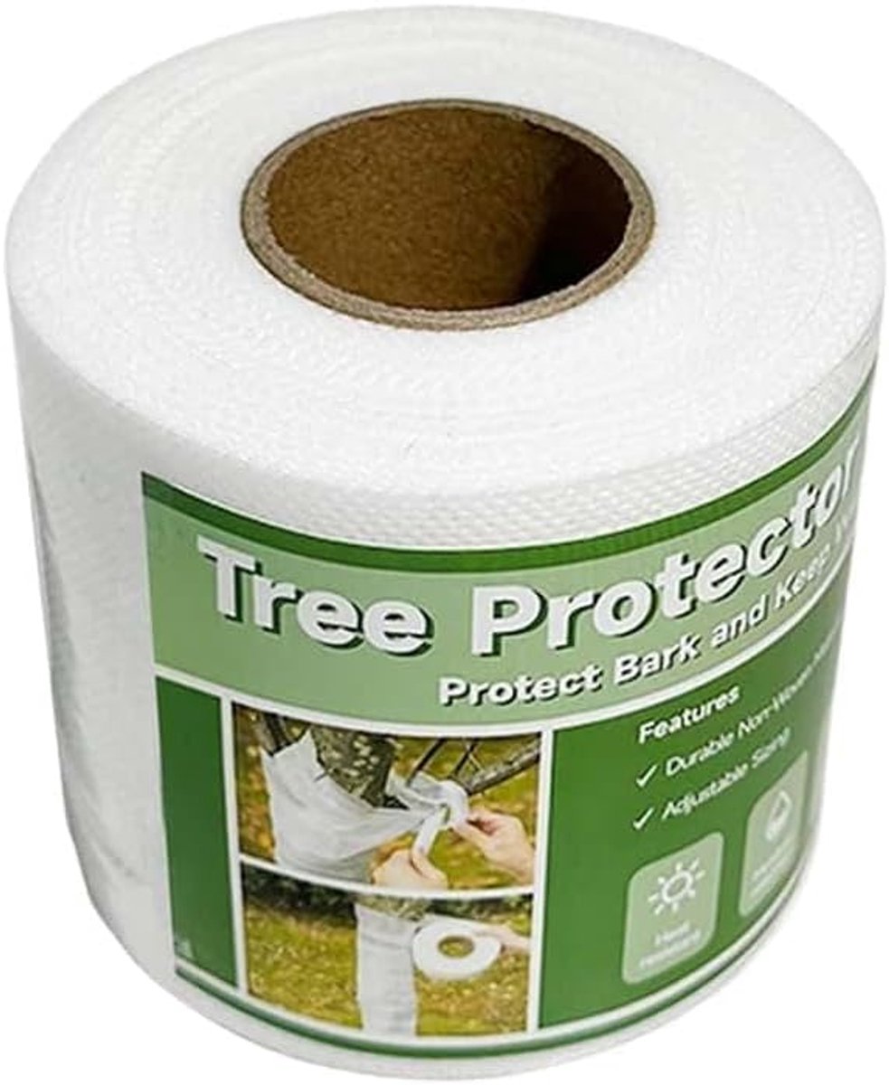 SnelShoppen - Tree Protection Film 30m - Winterbestendige Boomstam Wikkel - Bescherming tegen Vorst, Dieren en Insecten - 8cm Breed - Plantbescherming