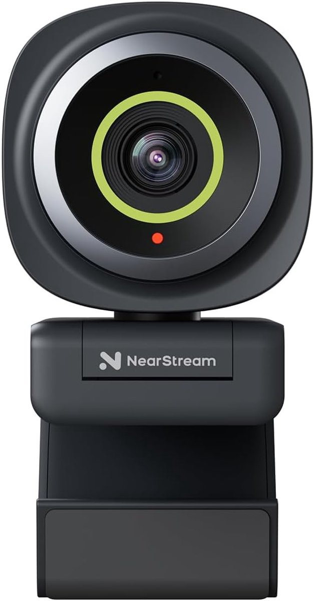 SnelShoppen - NearStream UHD Webcam 2K met Microfoon, Autofocus, 90° Gezichtsveld, USB-Camera voor PC/Mac/ChromeOS/Android, Ideaal voor Videovergaderi