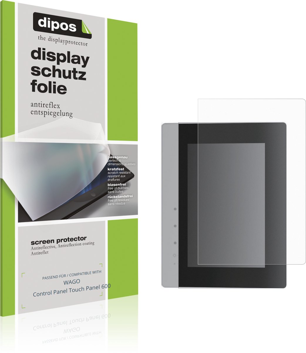 dipos – 2x Matte Beschermfolie geschikt voor WAGO Control Panel Touch Panel 600 | Krasbestendige & antireflecterende Screenprotector Ultra-Thin