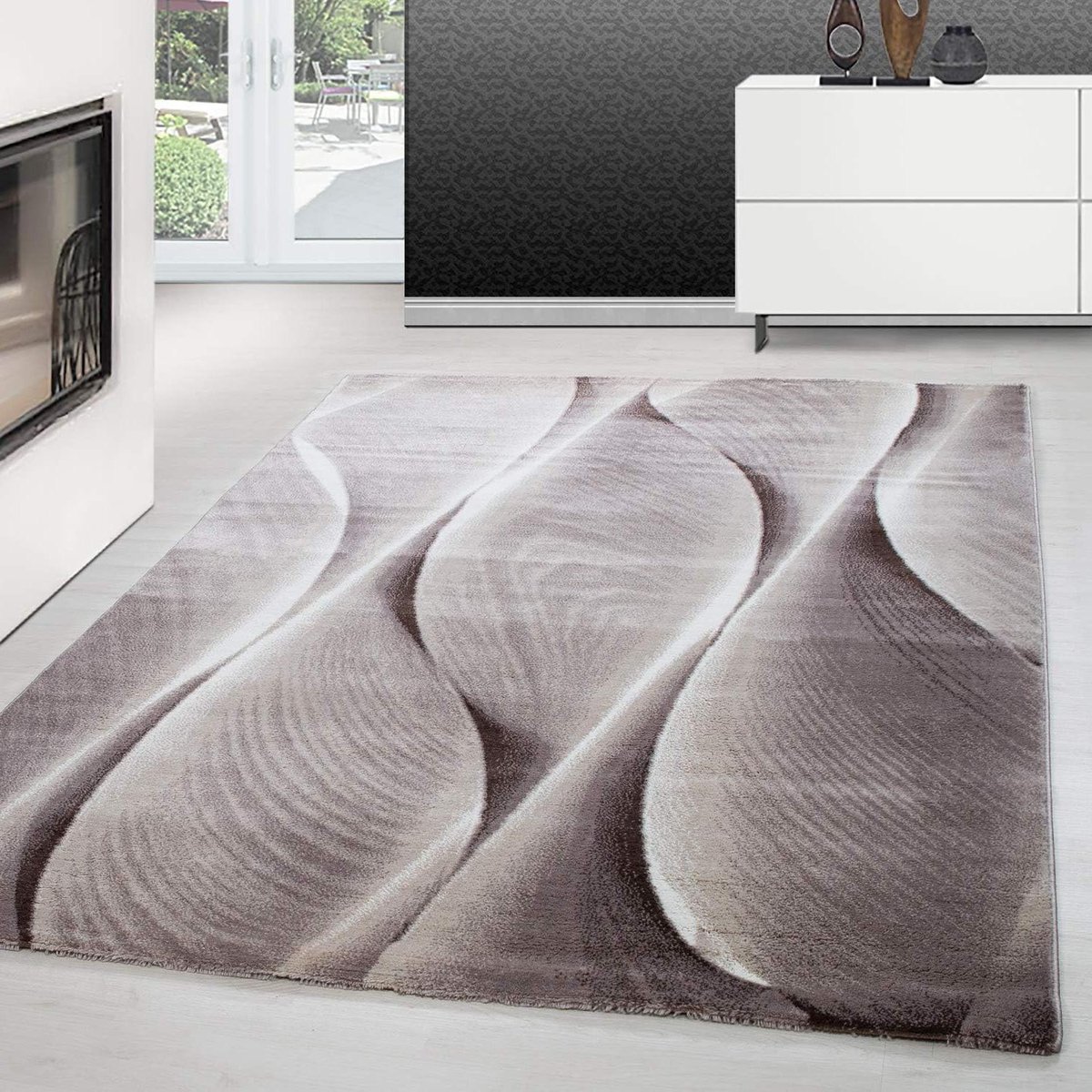 Kortpolig Vloerkleed - Abstract Design - Woonkamer Aankleden - Geschikt voor vloerverwarmi