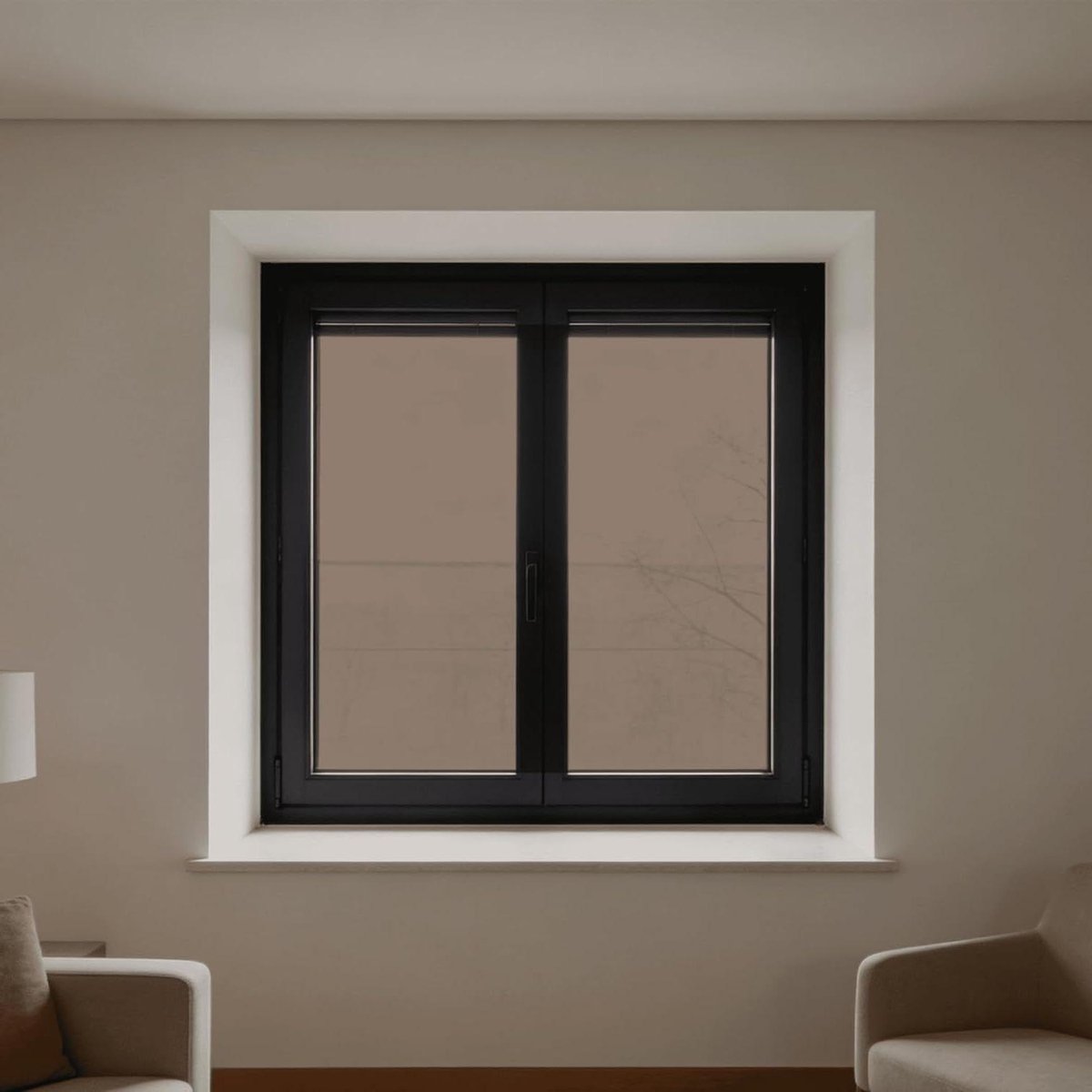 Raamfolie Spiegel - Privacy folie - Anti inkijk - Eenrichtings effect - 125 x 80 cm - Zilv