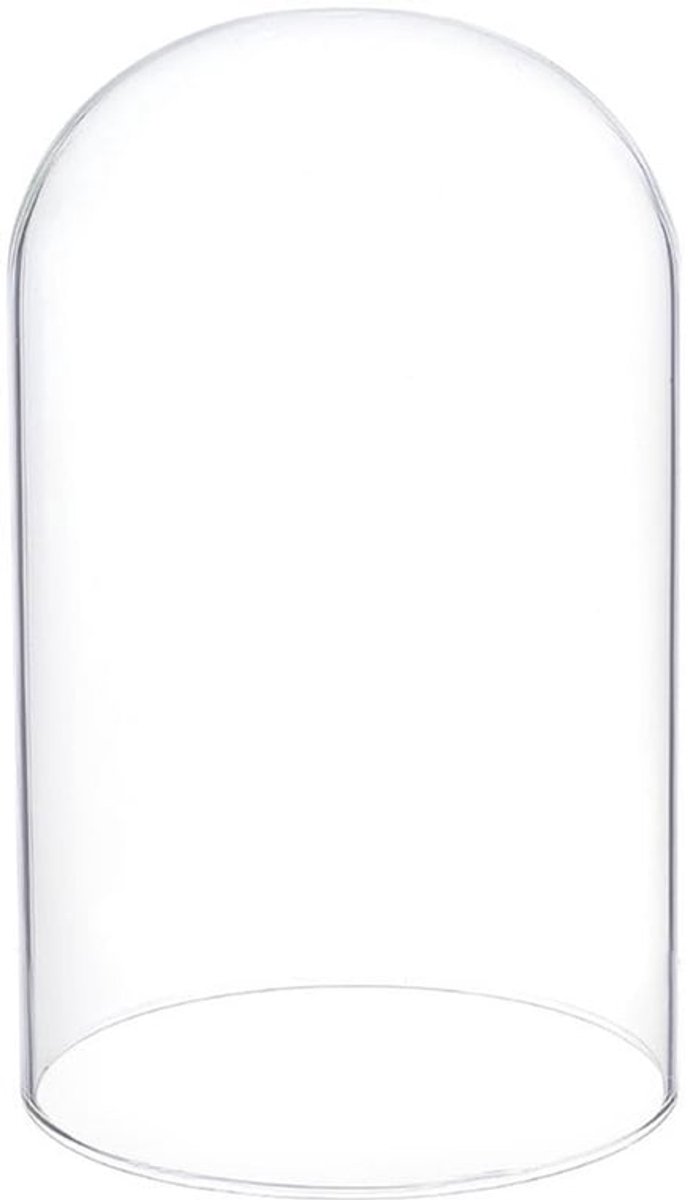 15.2x24.8cm Duidelijke Glazen Deksel - Cloche Dome Deksel voor Planten en Tafel Decor