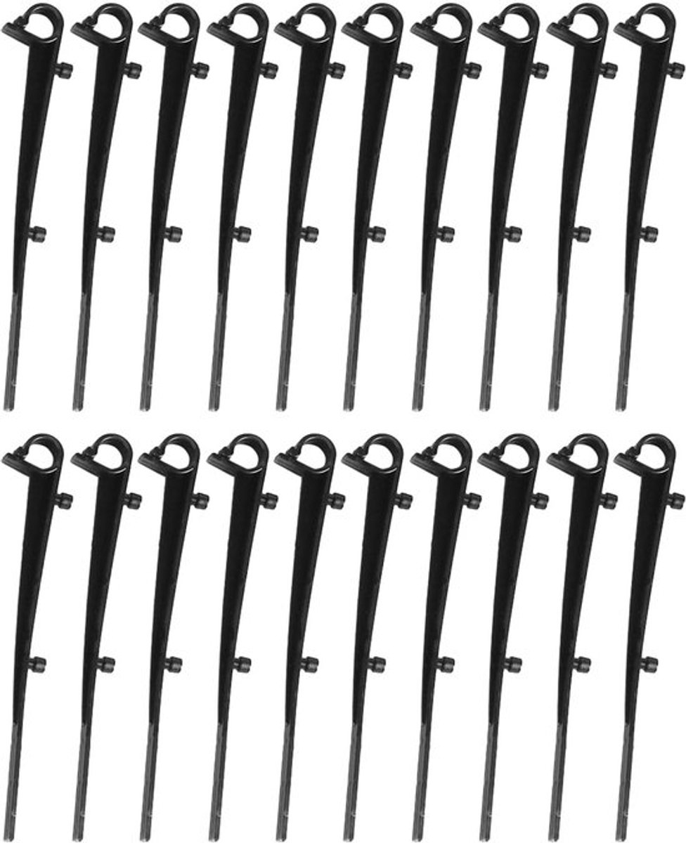 20 stuks gootborstelclips, gootborstelbladvanger bevestigingsclip, gootnetclip, kunststof gootbeschermerclip
