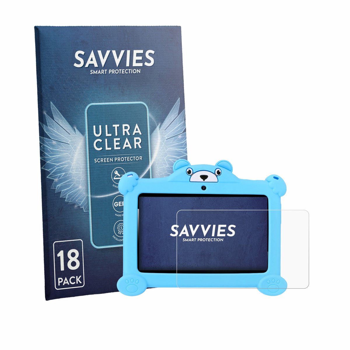 Savvies - Screenprotector voor OYAJIA C88 7" - Folie Beschermfolie transparant 18 Stuks