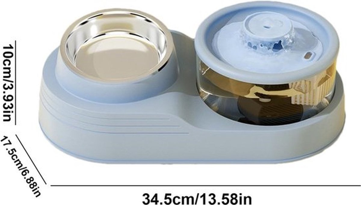 Impact Life 2-in-1 Automatische Kattenvoerbak met Grote Watertank - afbeelding 2