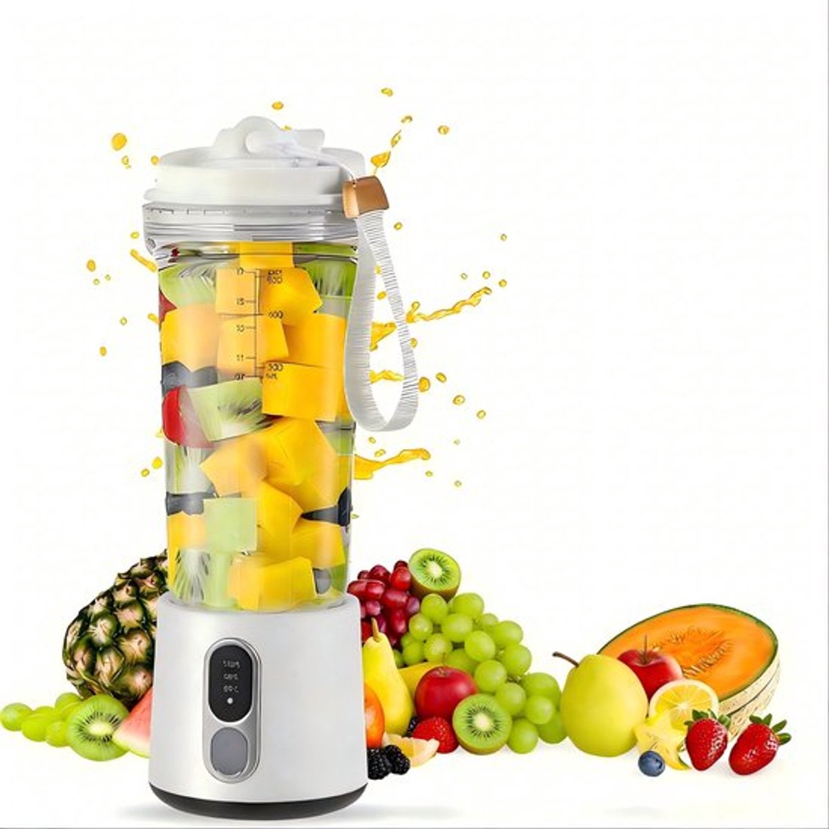 Blender - Portable Blender - Draagbare Blender - Draagbare Blender Usboplaadbaar - 500 Ml Persoonlijke Sapcentrifuge Voor Sport Met Lekvrije Reisdeksel - Voor Keuken, Kantoor En Sportschool - Bpa-Vrij