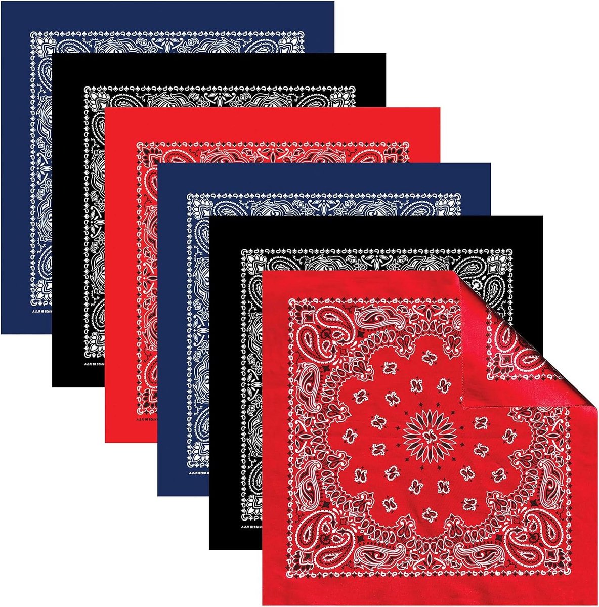 Katoenen Bandana - Hoofddoek zakdoek - Stijlvolle Accessoire - Gemaakt van katoen - 53 x 53 cm - Paisley Print