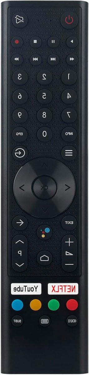 Spraakafstandsbediening - Universele afstandsbediening - TV bedienen - Direct klaar voor gebruik - 10 Meter bereik - Zwart