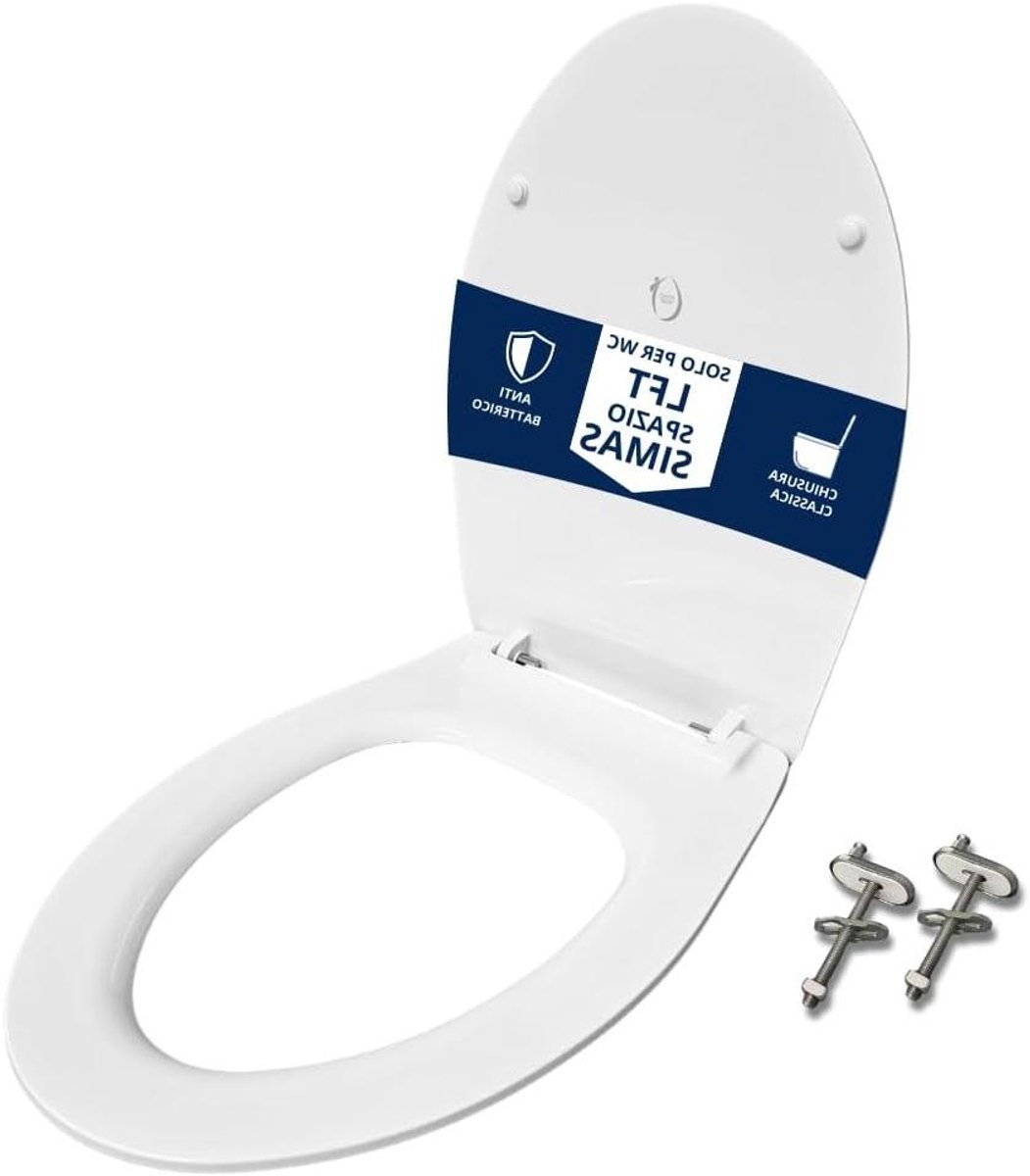 Toiletbril - WC Zitting - Badkamer Upgrade - Warmte-isolerend Kunststof - Ovaal - Wit