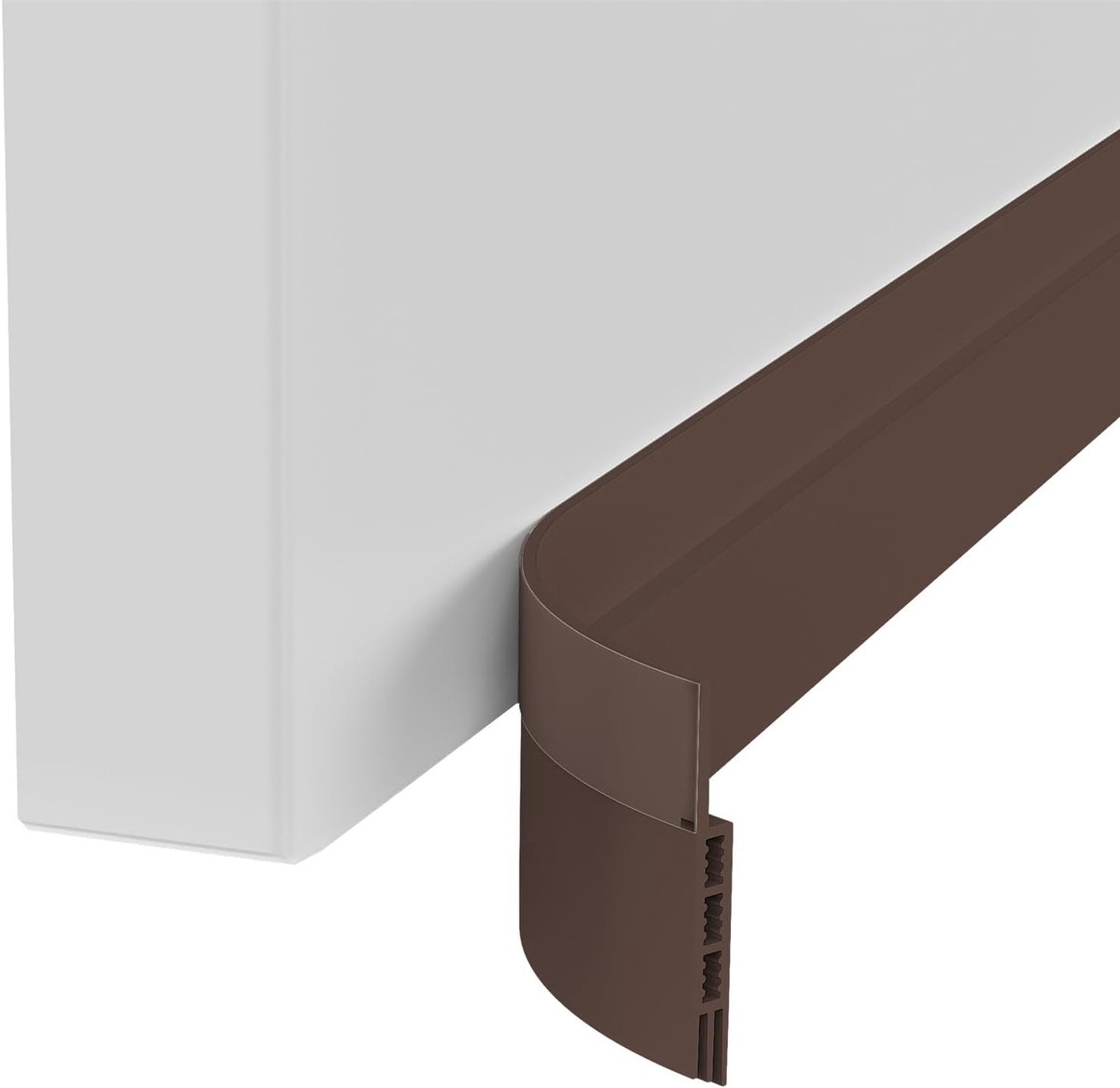 SnelShoppen - Bruine Deur Tochtstrip & Raam Tochtstrip - Geluidsdichte Deurafdichting - Koudebescherming - Zelfklevend - 100 cm x 5 cm - Ideaal voor T
