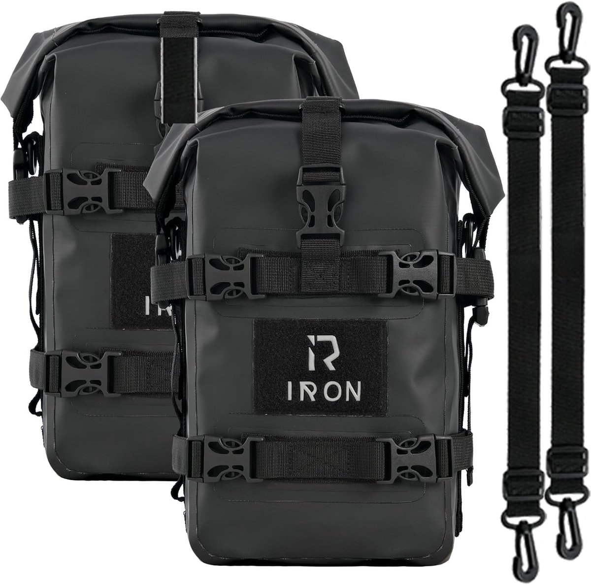 SnelShoppen - Waterdichte Valbeugeltassen voor Motorfiets - 2x5L Crash Bar Bags van 500D PVC - Robuuste Universele Zijzakken voor Pendelaars en Avontu