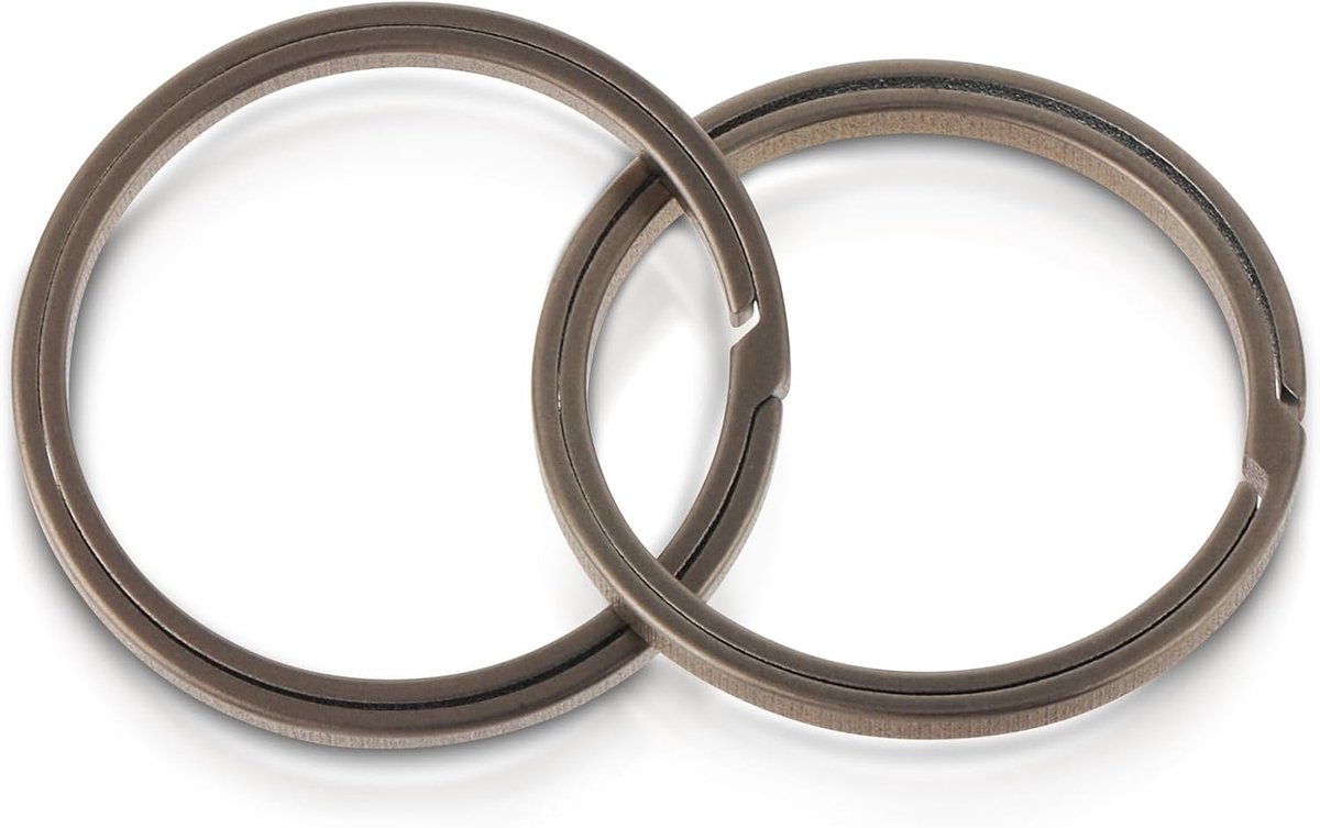 SnelShoppen - Heavy Duty Titanium Sleutelhanger Karabijnhaak Clip - 2 Stuks - Lichtgewicht en Duurzaam - Sleutels, Rugzak, Camping en Outdoor Gebruik