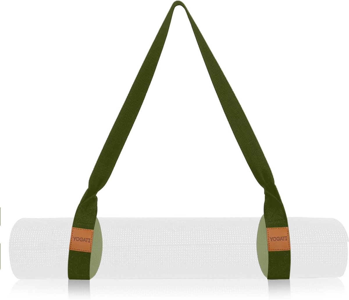 SnelShoppen - Verstelbare Antislip Yoga Matriem | Yogariemen voor Stretching, Draagriem voor Pilatesmat en Fitness, Reizen, Sportschool, Studio, Thuis