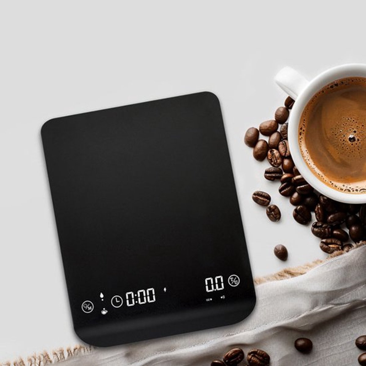 Koffieweegschaal elektronische weegschaal keukenweegschaal timer koffieweegschaal thuis slim