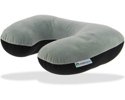 Thijox - Kine Travel 2-in-1 Kussen met Microbeads - Comfortabel Nek- en Zijkussen - 37x29x10 cm - Zachte Stof - Perfect voor Reizen en Kamperen - Comp
