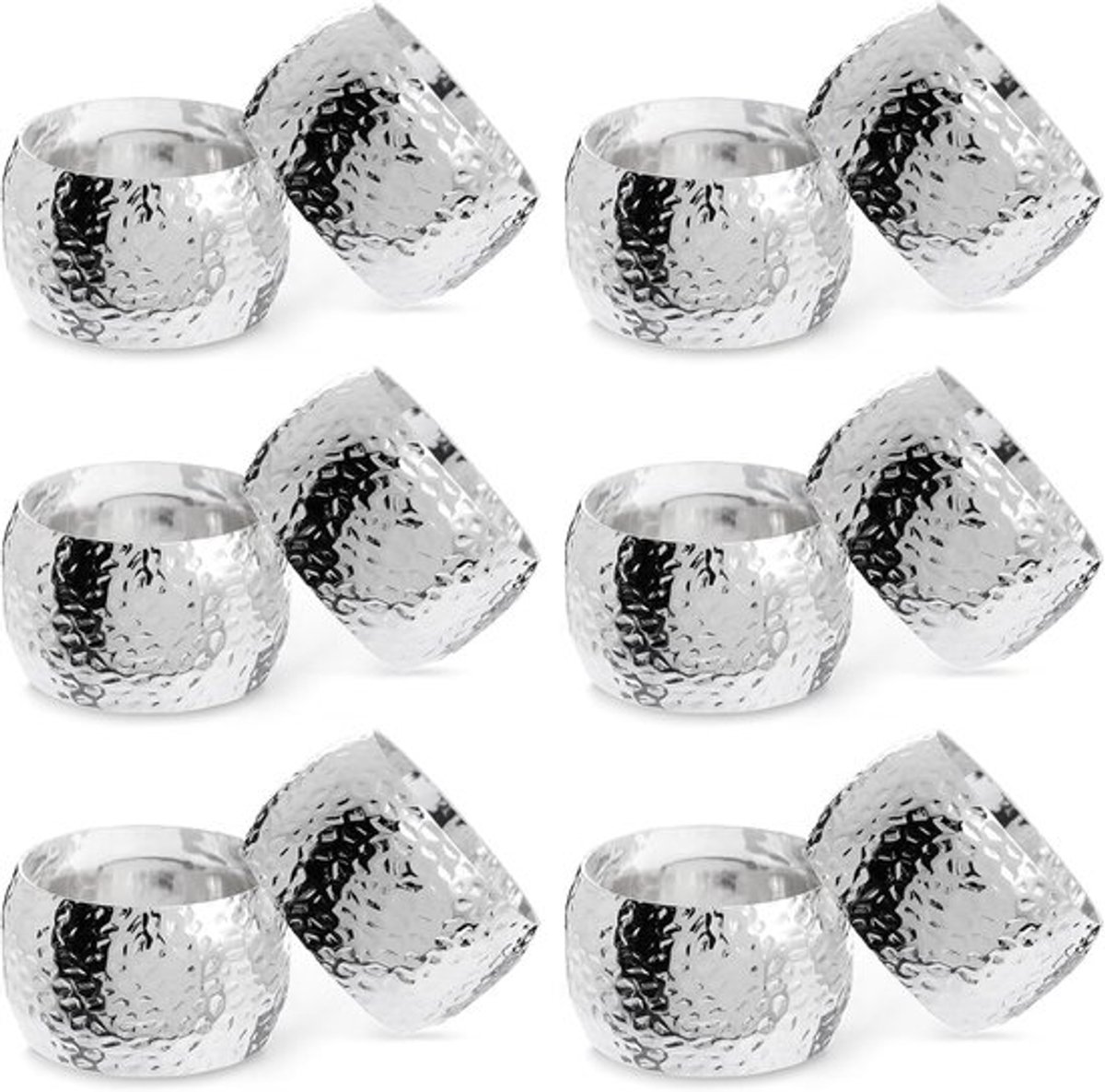 12x servetringen - Servetringen-zilver spiraaltjes - Servet ringen tafeldecoratie - Servetringen - Sjaalgespen Voor Bruiloften - Banketten - Jubileumfeesten