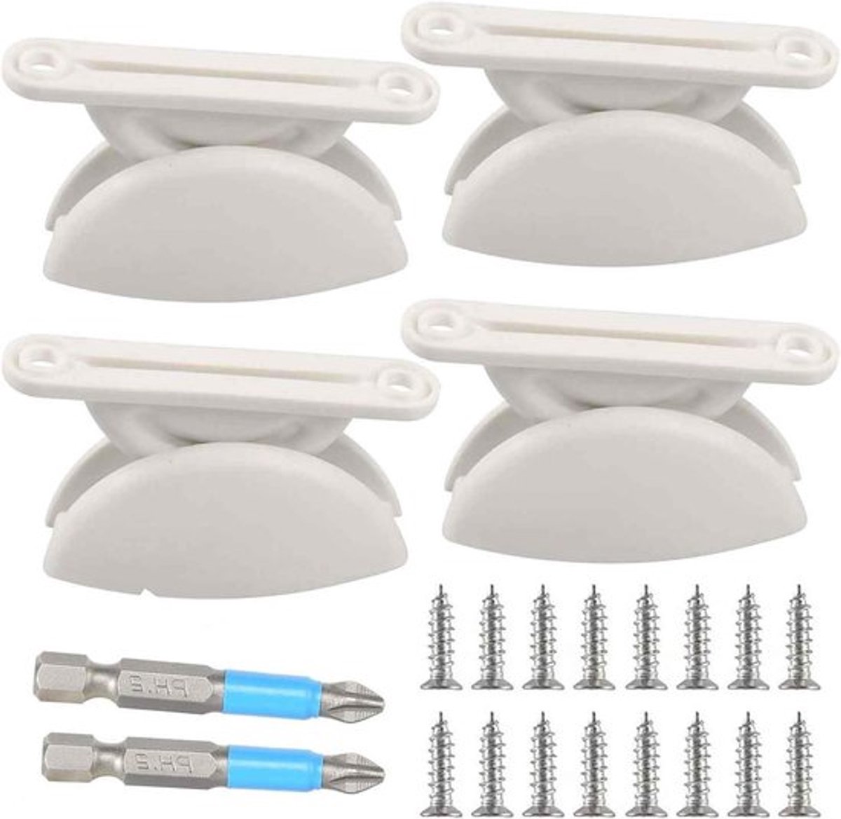 Deurstopper Set voor Caravan, Camper en Boot - Deurvastzetter - Deurzuiging - 4 Stuks