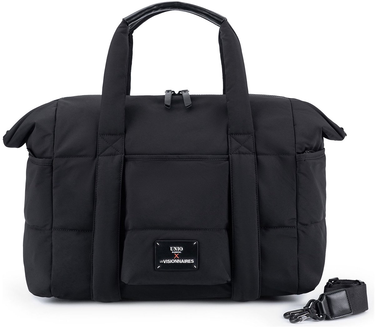 Unio Hamburg x Les Visionnaires reistas Blackline Unio Travelbag Black zwart