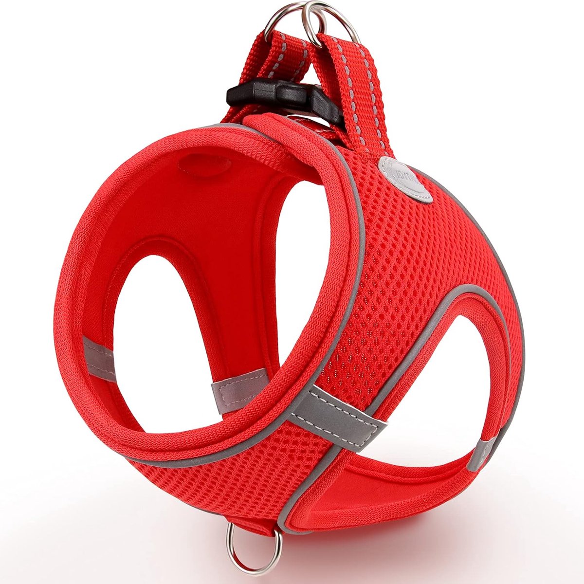 SnelShoppen - Reflecterende Slip-On Tuig voor Honden, Ademend Mesh, Eenvoudig Wandelen Tuig met Veiligheidssluiting voor Katten en Extra Kleine Honden