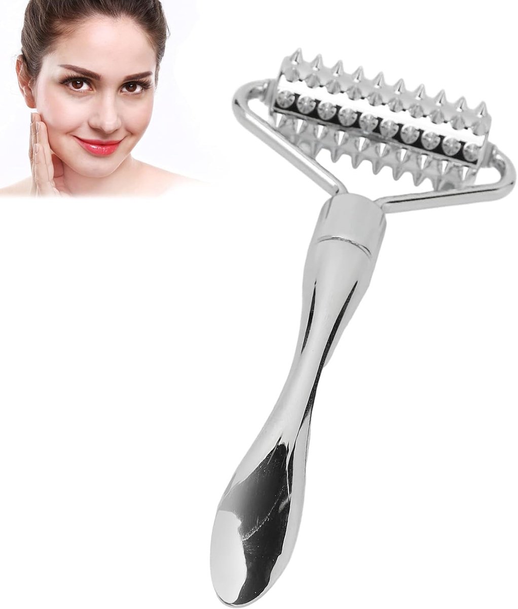 SnelShoppen - Facial Massage Roller voor Gezicht en Lichaam - Acupunctuur Roller voor Handen, Nek en Spieren - Bevorder Bloedcirculatie - Hoogwaardige