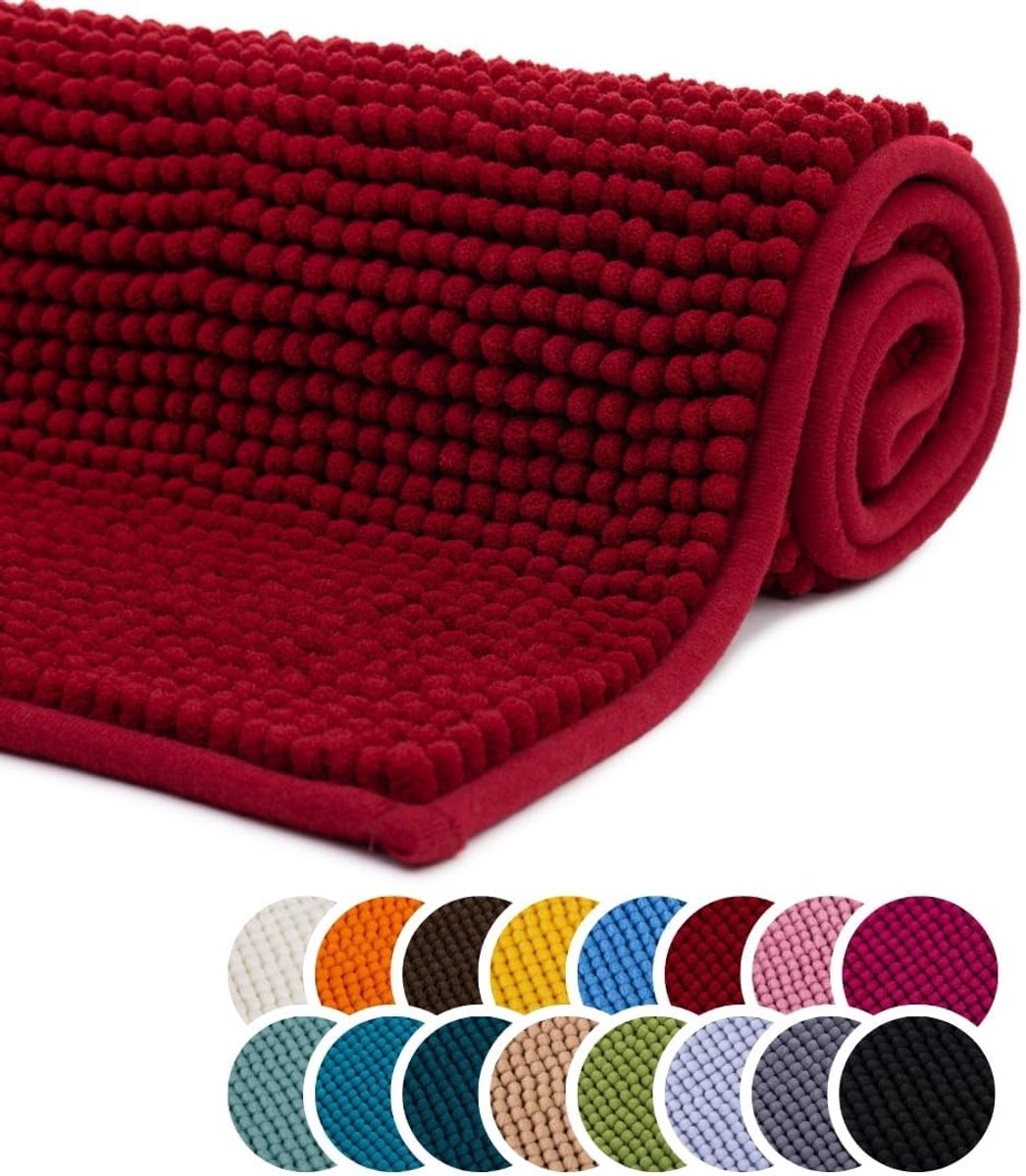 SnelShoppen - Luxe Badmat 70 x 120 cm - Microvezel Polyester - Wasbaar tot 30 Graden - Ges