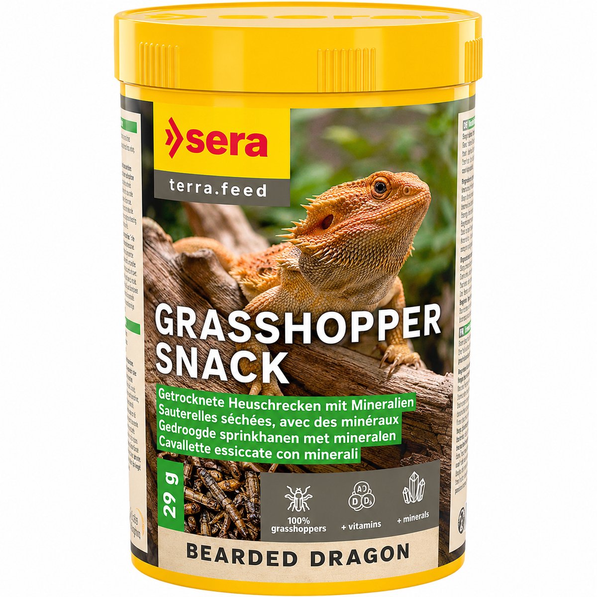 Sera Gedroogde sprinkhanen snack voor baardagamen 250 ml | 29 g