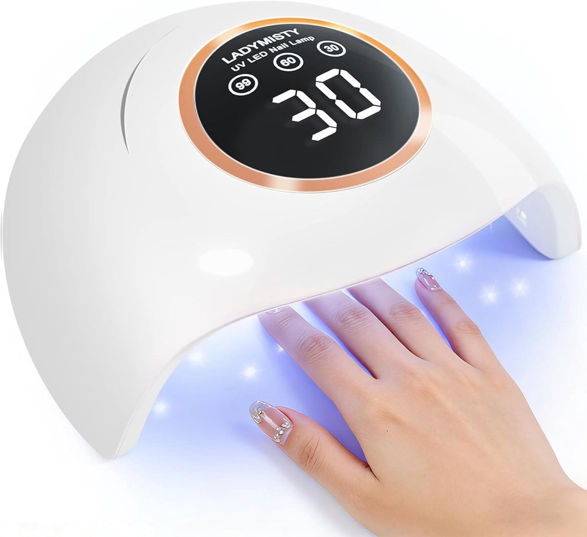 Nageldroger - UV LED Lamp - Nagels Drogen - 72 Watt Vermogen - 10 x 10 x 10 cm - Wit
