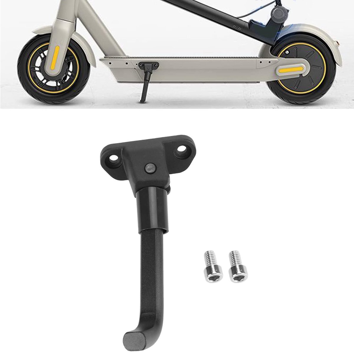 SnelShoppen - Kickstand voor Elektrische Scooter - Vervangende Stand voor Segway Ninebot G30 Max - Hoogwaardige Aluminium Legering - Eenvoudige Instal