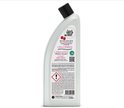 Achterkant van een fles Marcel's Green Soap toiletreiniger patchouli & cranberry.